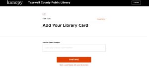 Add your TCPL library card for Kanopy
