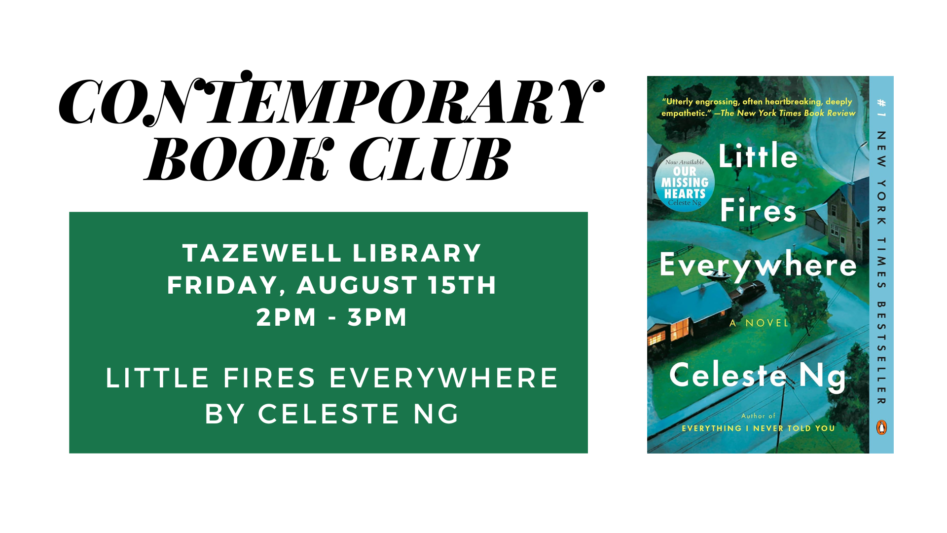 August 2025 Contemporary Book Club