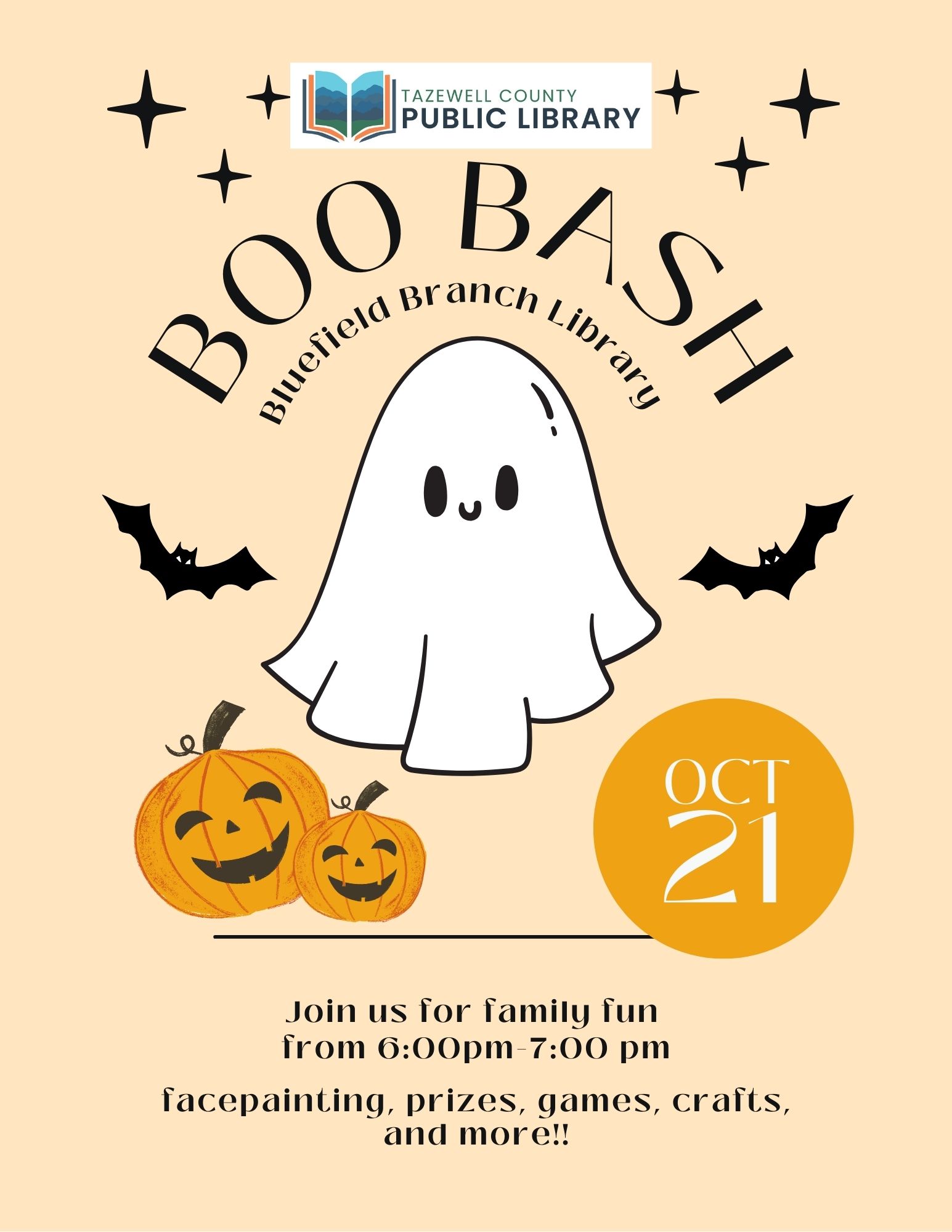 Flyer for Boo Bash event