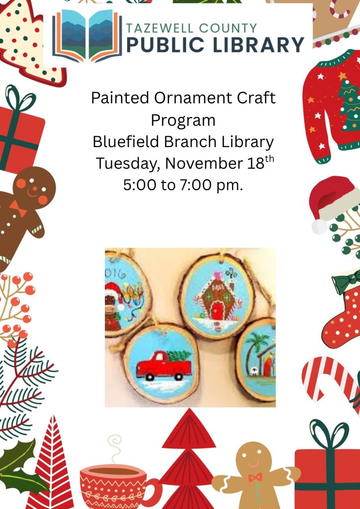 Painted Ornament Craft flyer